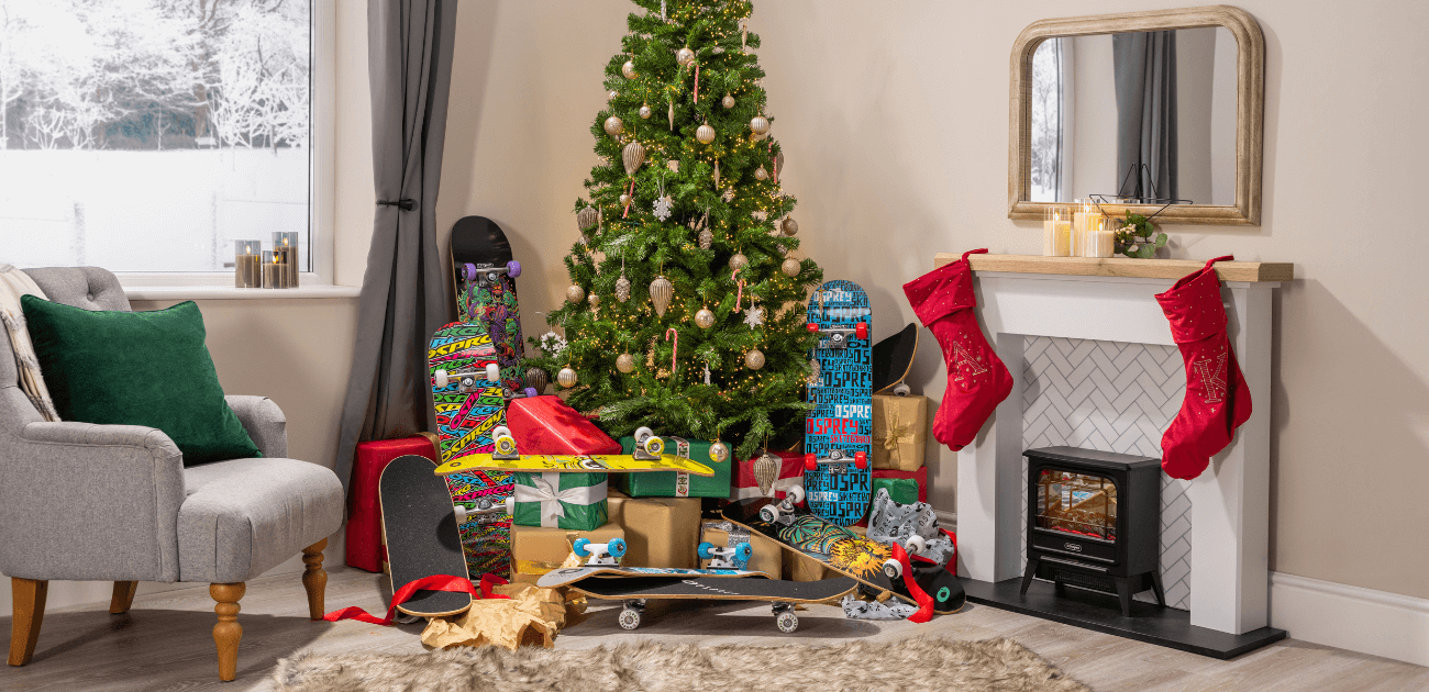 Osprey skateboards ready under the Christmas tree, top picks from the ultimate gift guide.