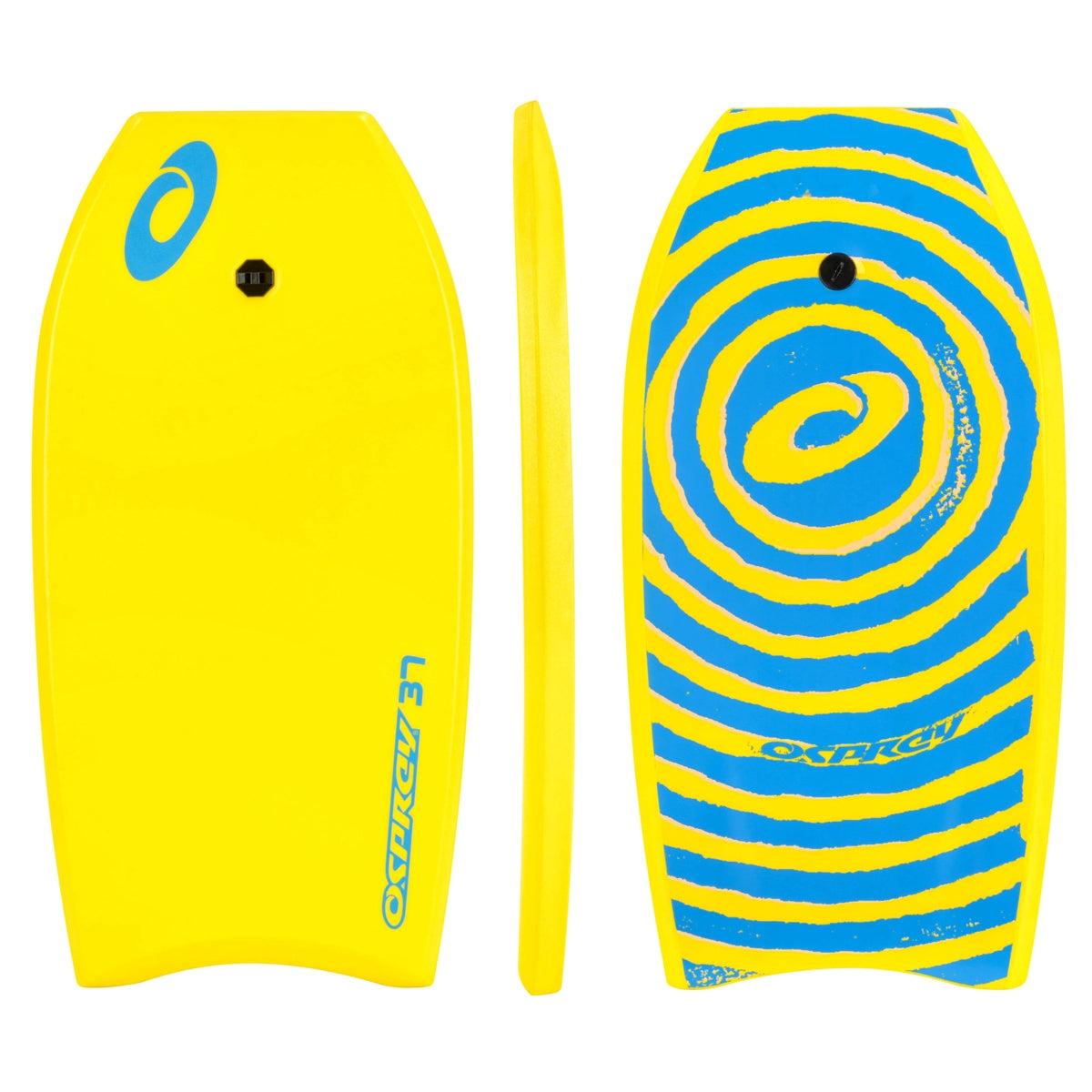 37" Bodyboard - Spiral Yellow