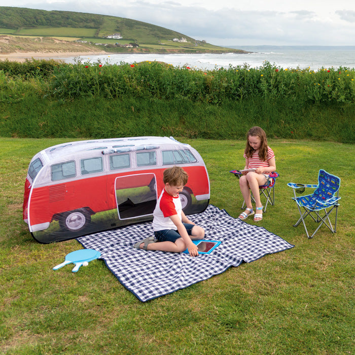 VW Camper Van Kids Pop Up Tent - Titan Red