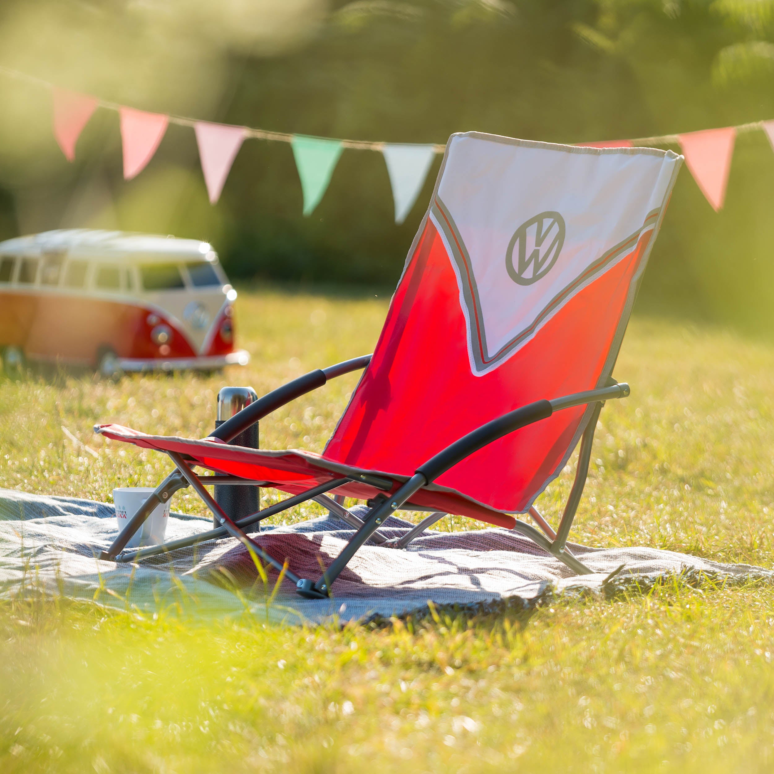 VW Low Beach Chair - Titan Red