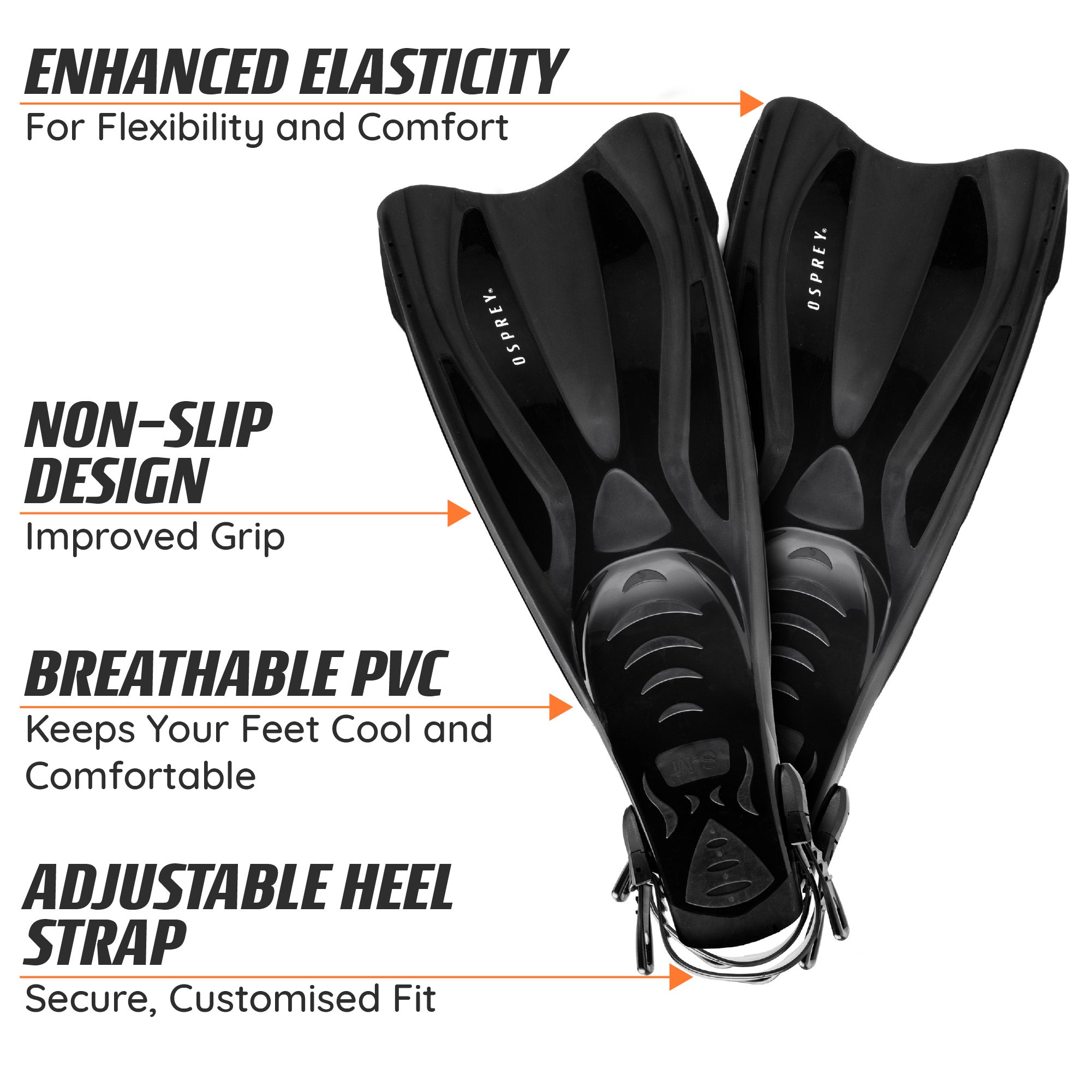 Adults Snorkel Set with Flippers