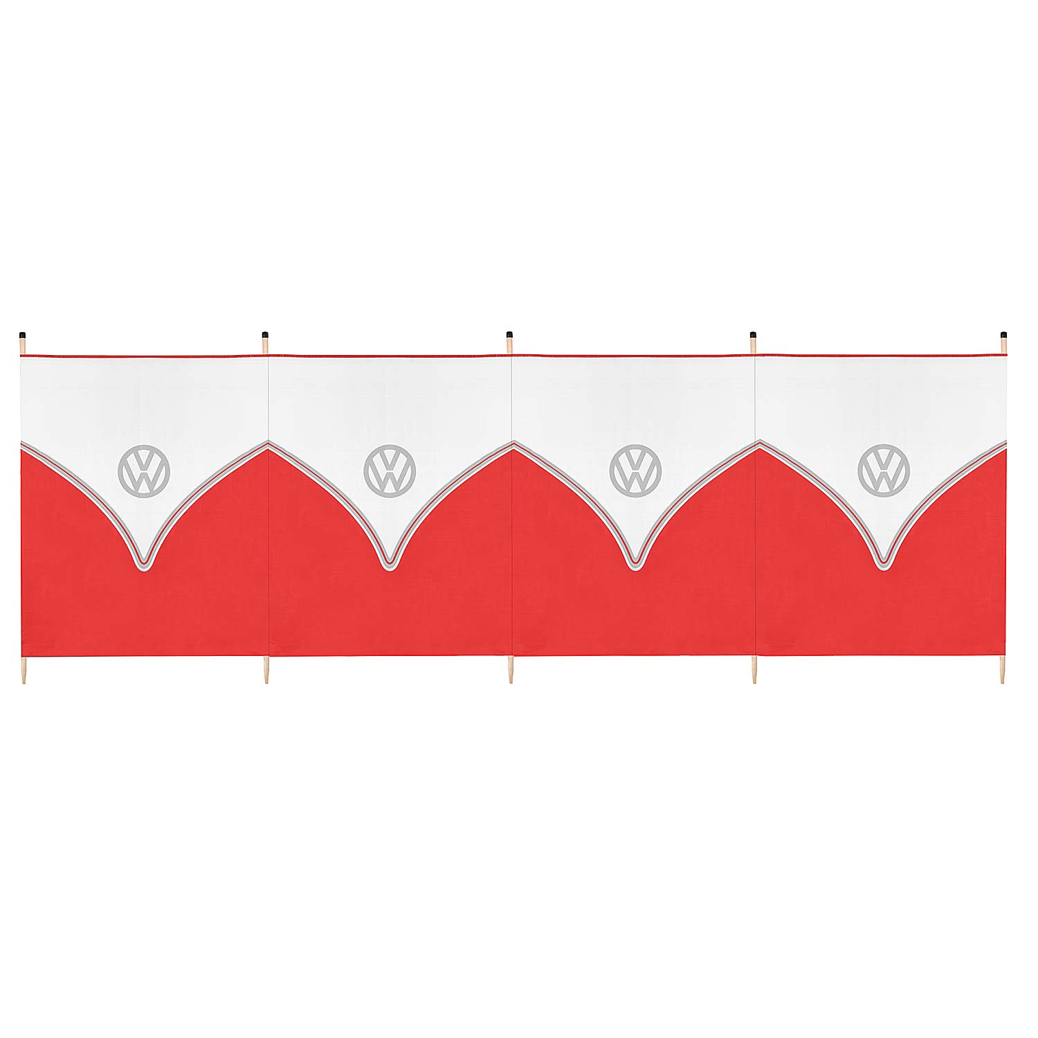 VW 5 Pole Windbreak - Titan red
