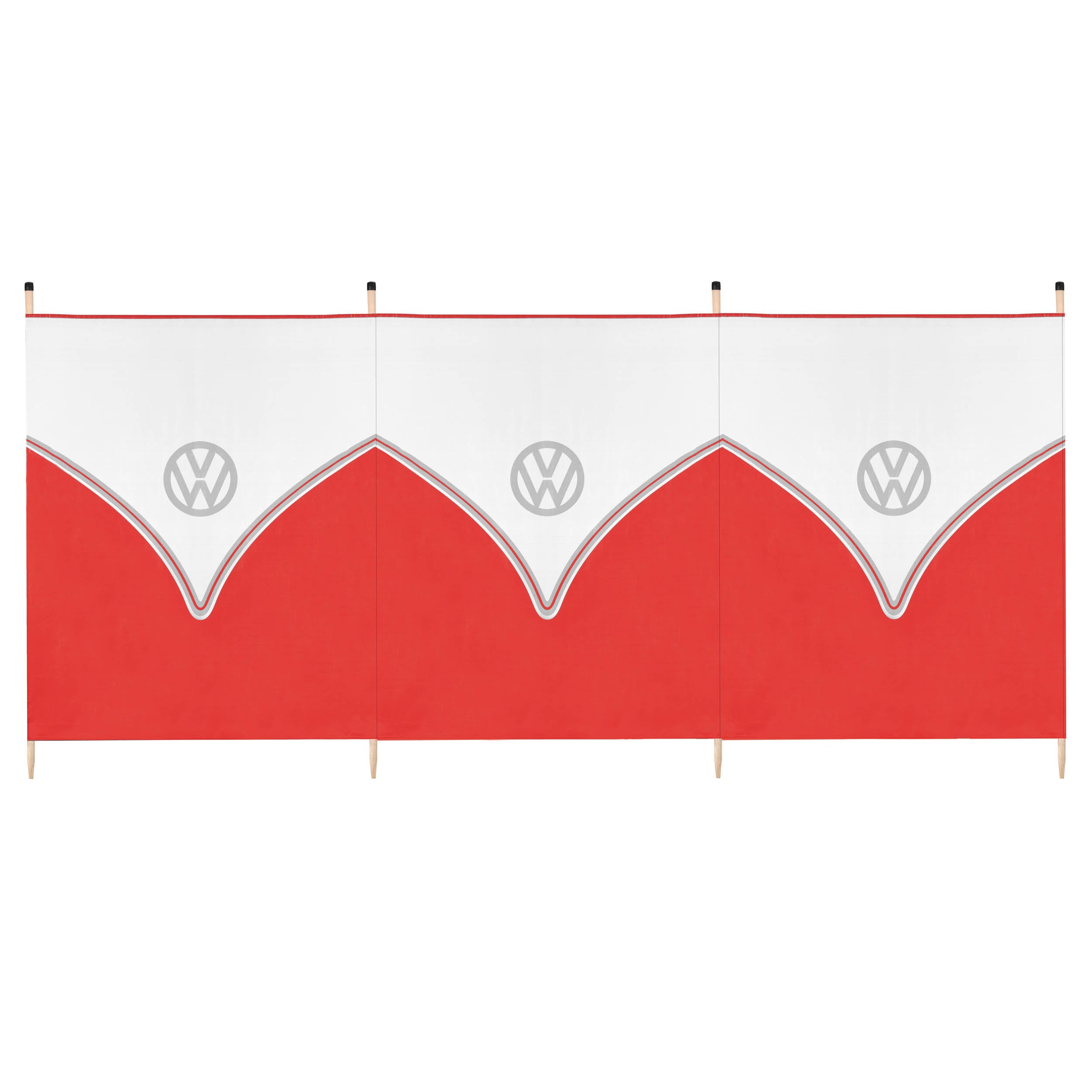 VW 4 Pole Windbreak - Titan red
