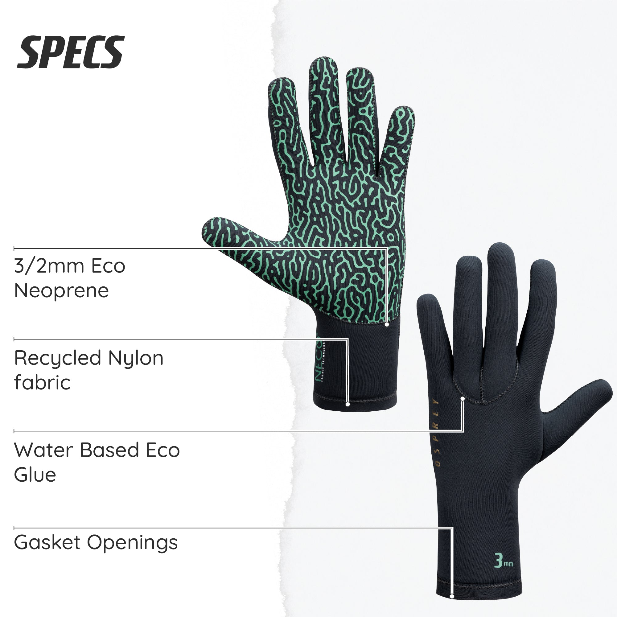 3mm Source Eco Wetsuit Gloves