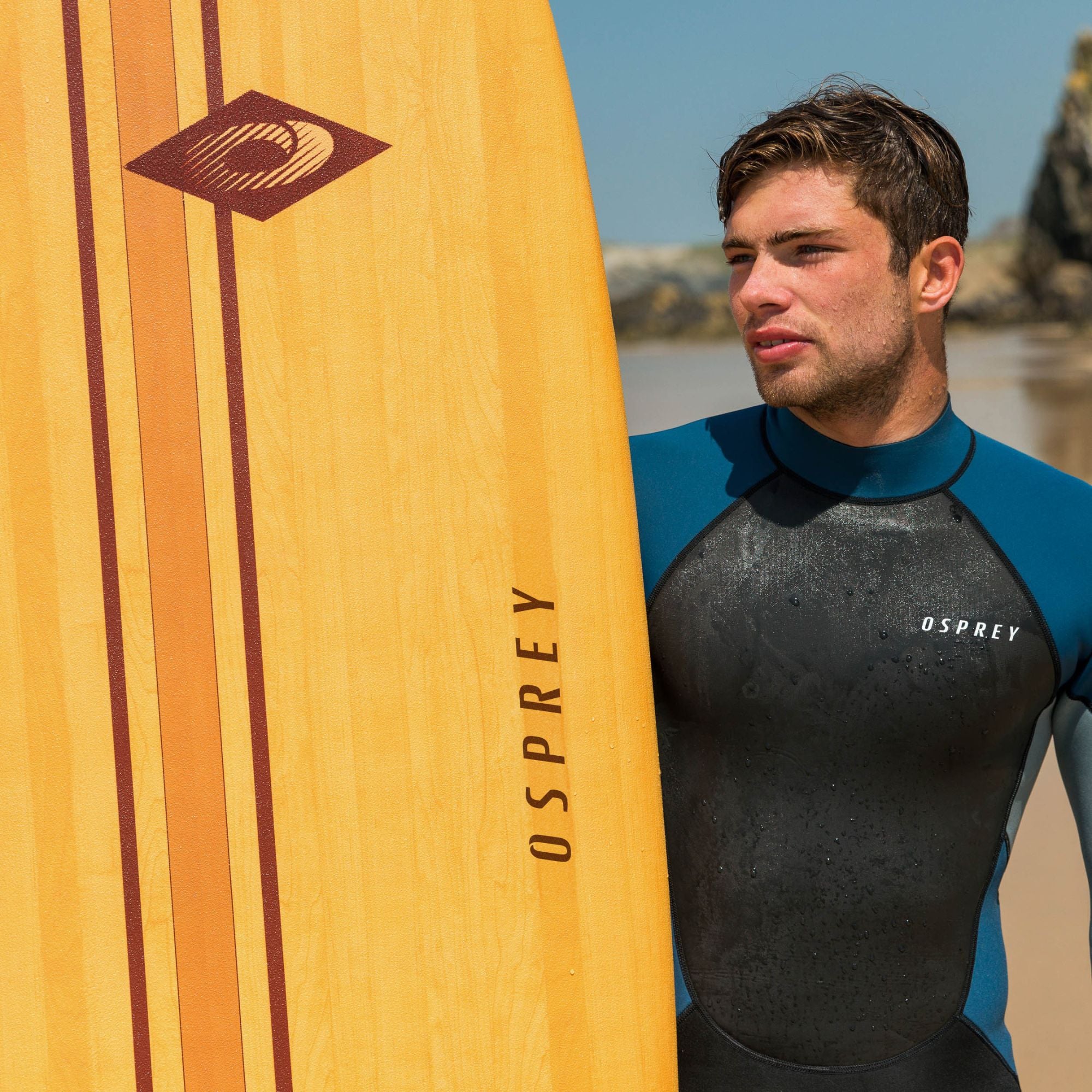8ft 2in Foam Surfboard - Pinstripe