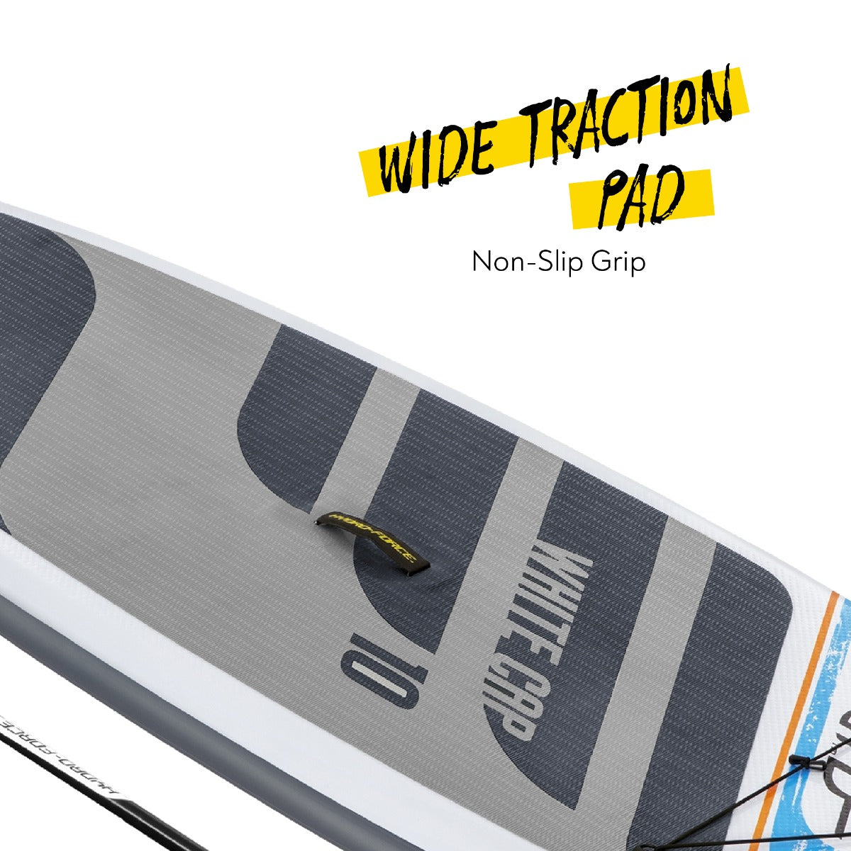 Hydro-Force 10FT SUP Inflatable Paddle Board Set White Cap