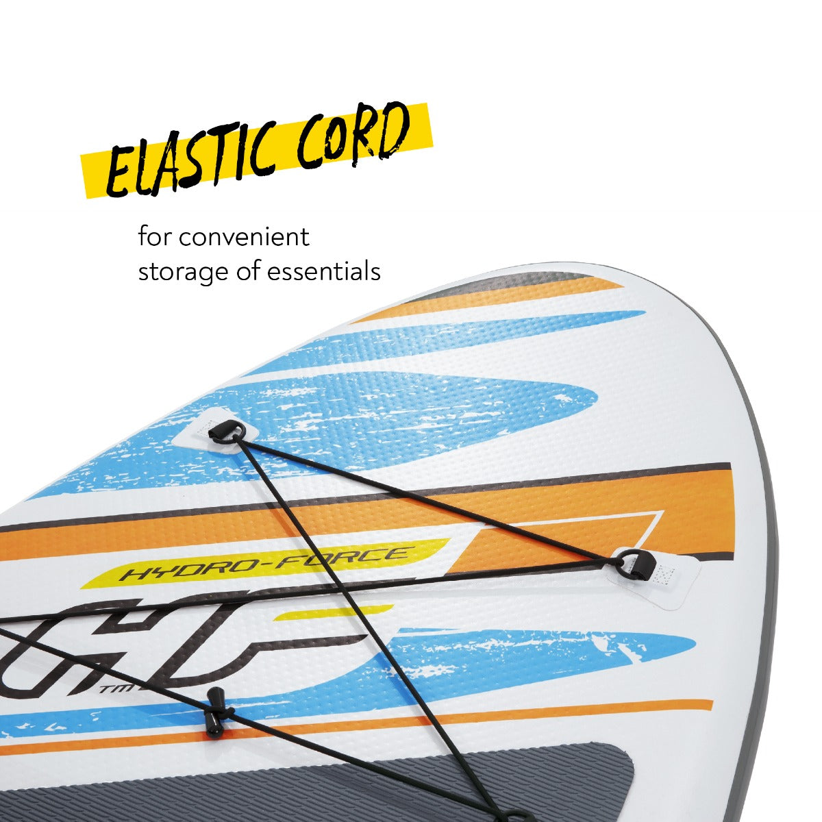 Hydro-Force 10FT SUP Inflatable Paddle Board Set White Cap