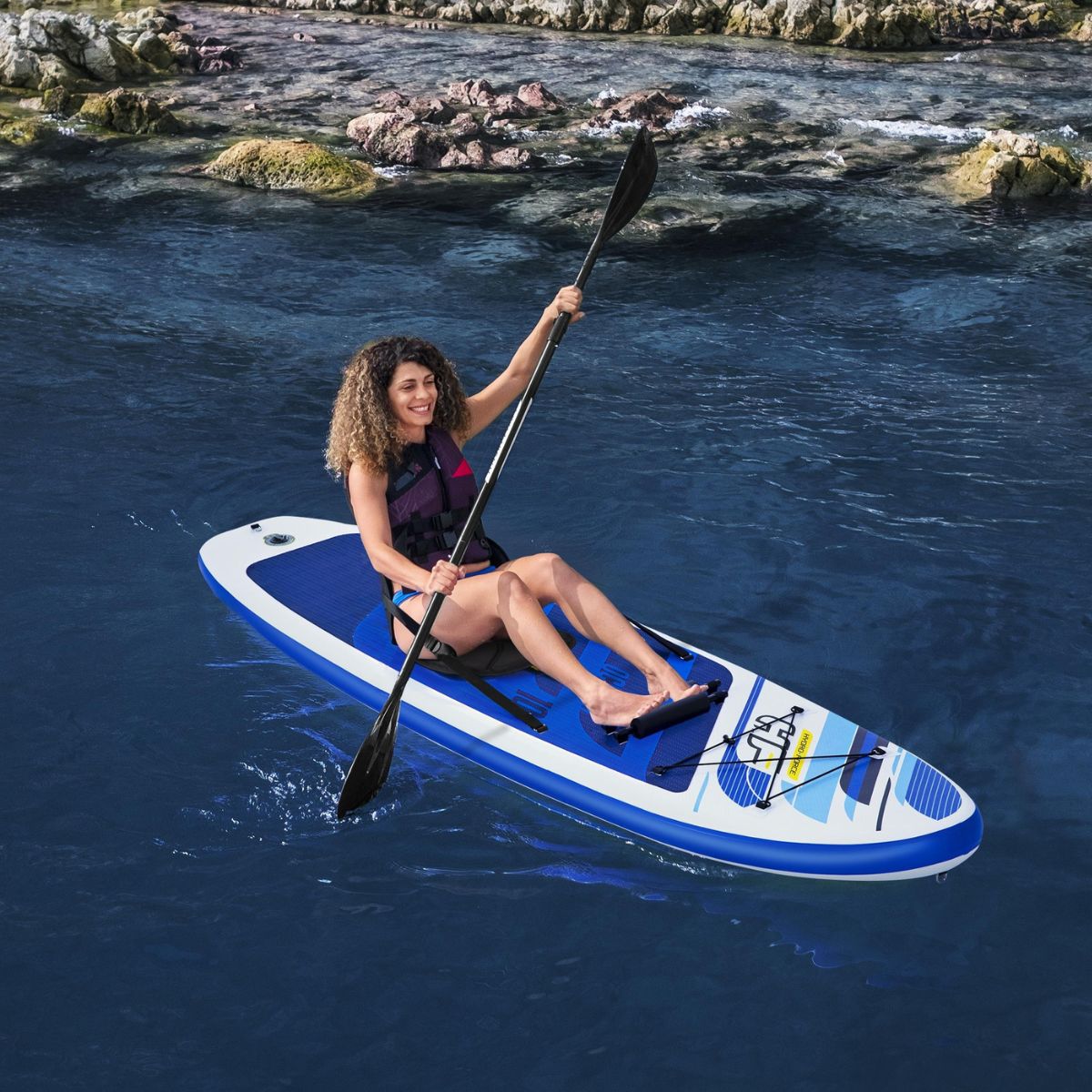 Hydro-Force 10FT SUP Inflatable Stand up Paddle Board Set Oceana