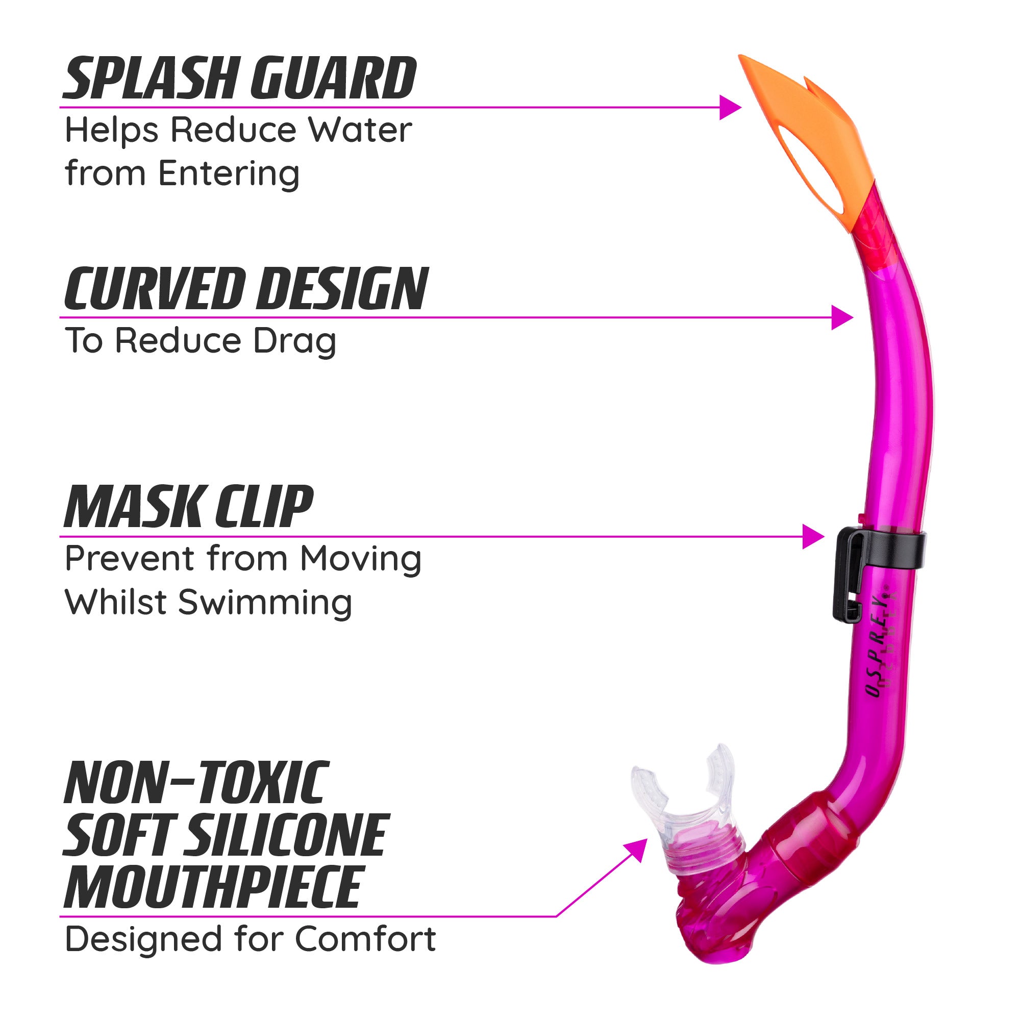 Junior Snorkel Set - Pink