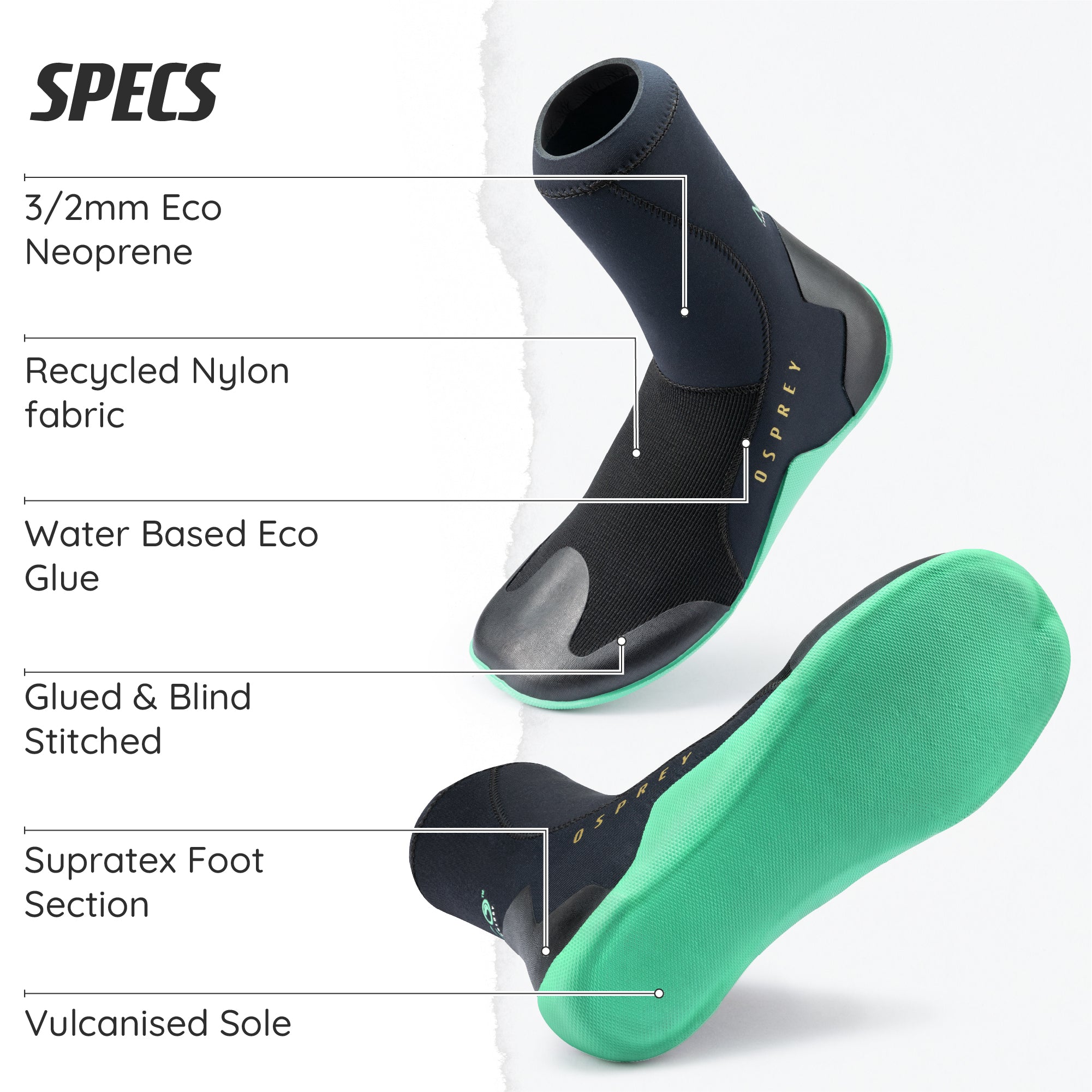 3mm Source Eco Wetsuit Boots