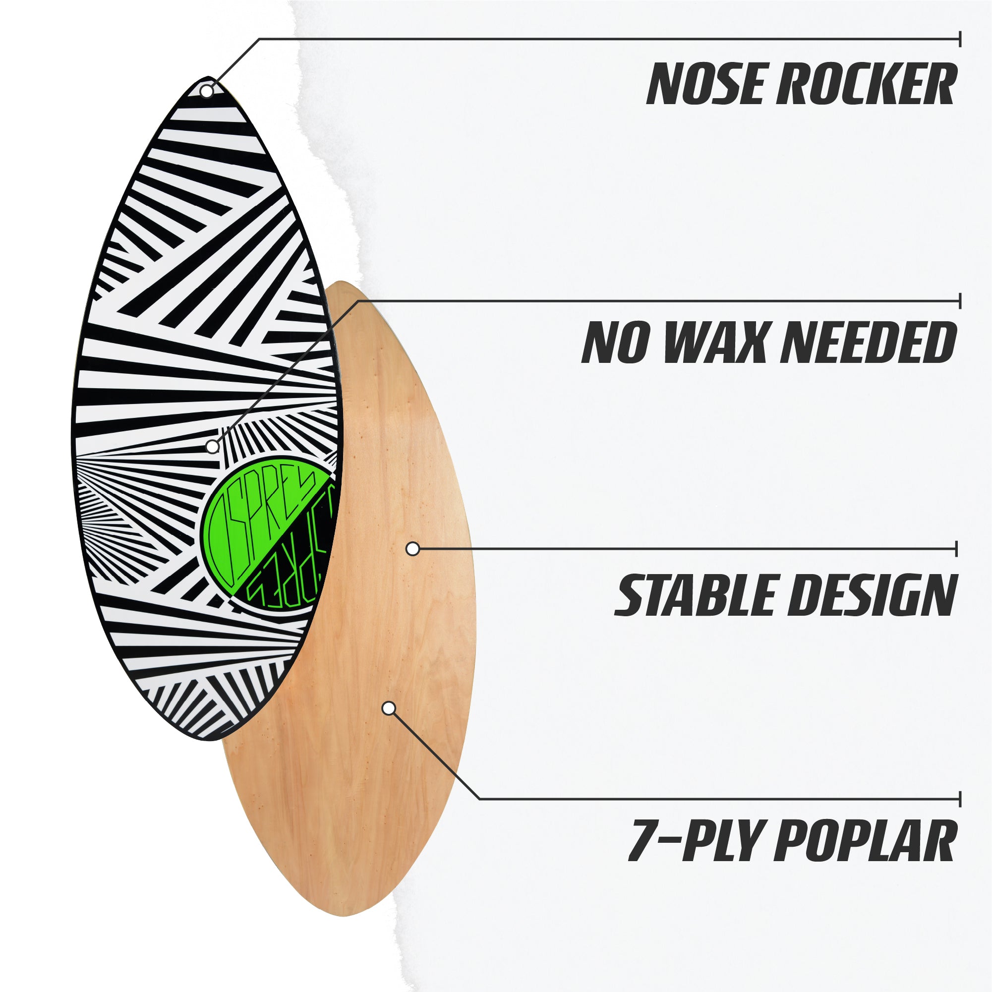 adult skimboard for beach