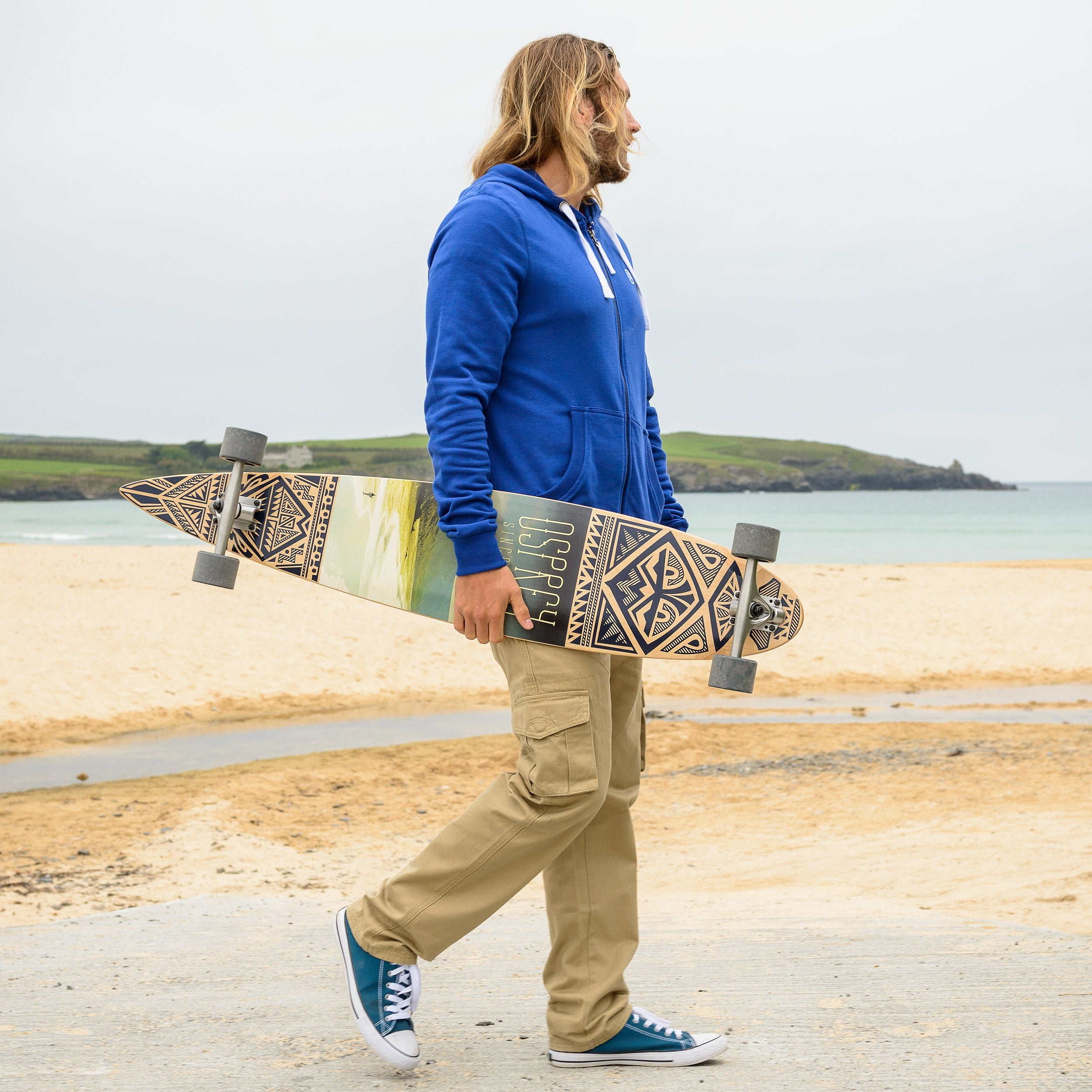 46" Pintail Longboard Skateboard Coastline
