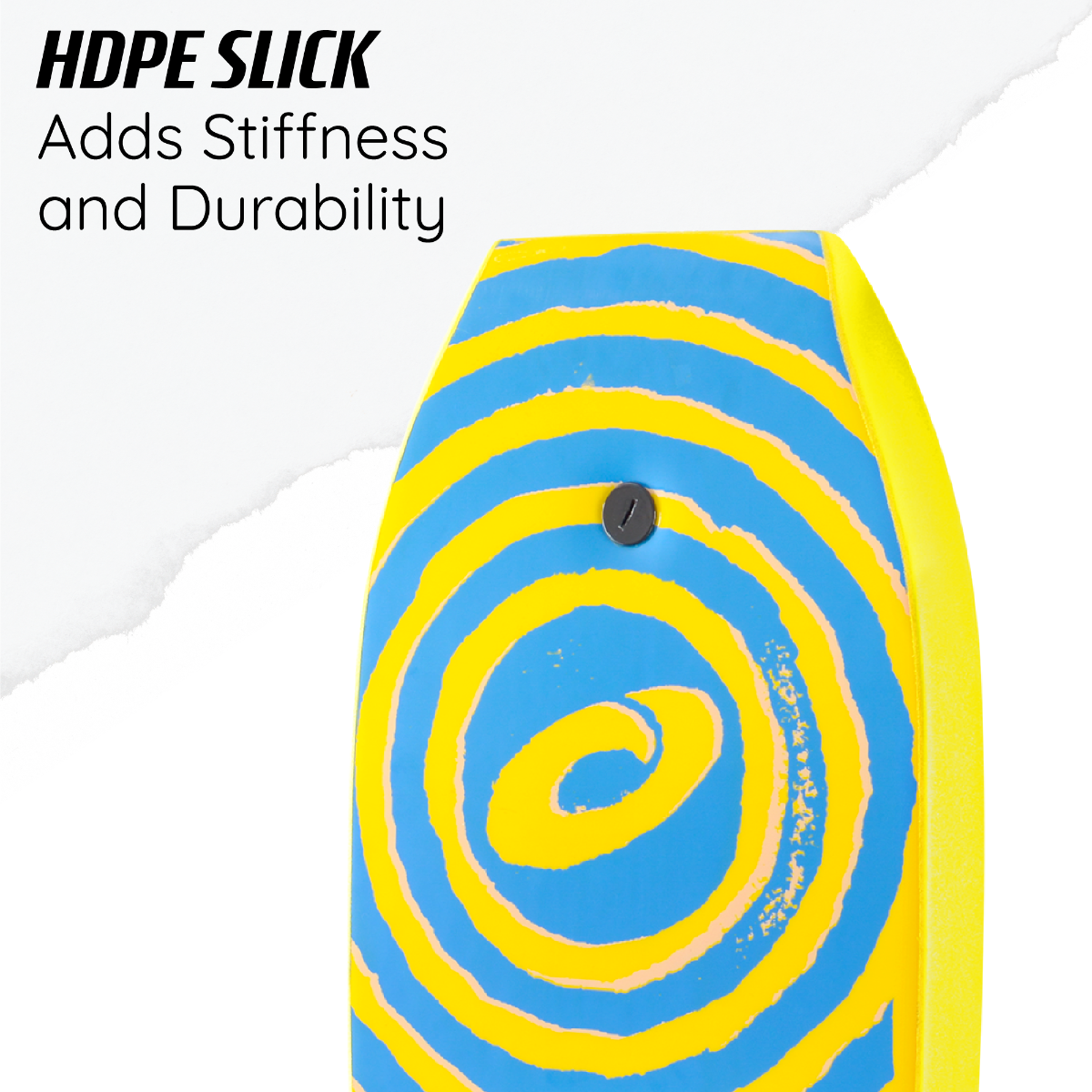 37" Bodyboard - Spiral Yellow