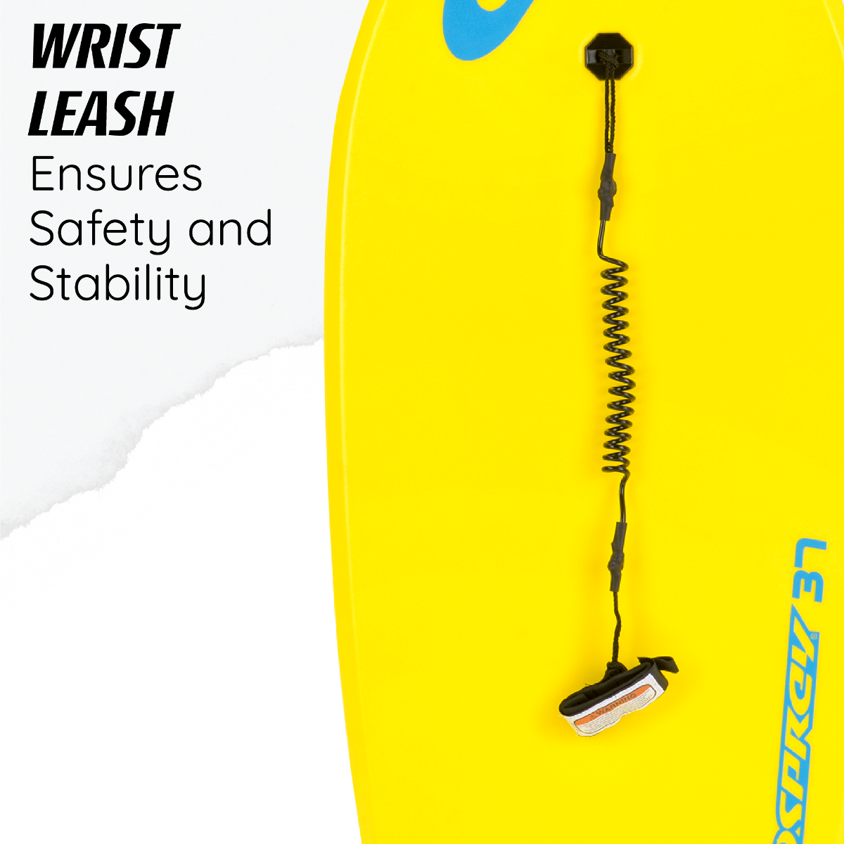 37" Bodyboard - Spiral Yellow