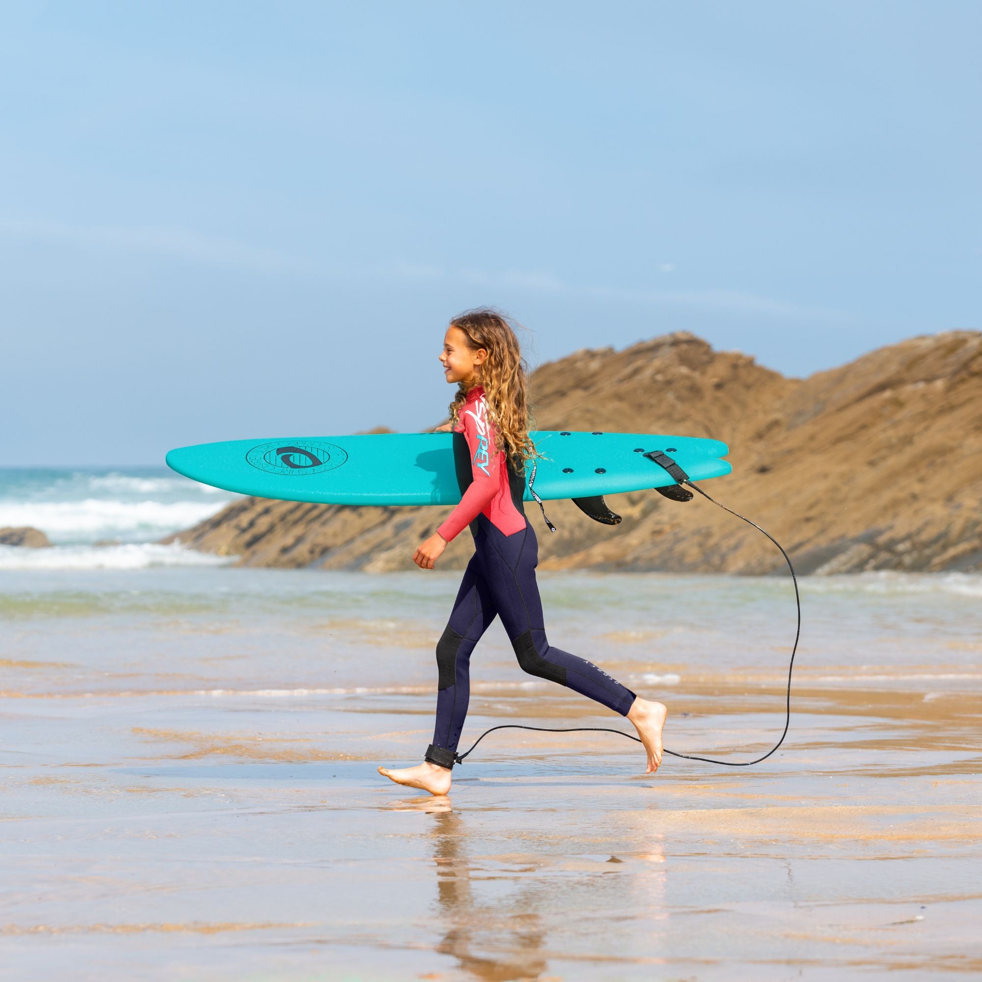 5ft 8in Foam Surfboard - Mint
