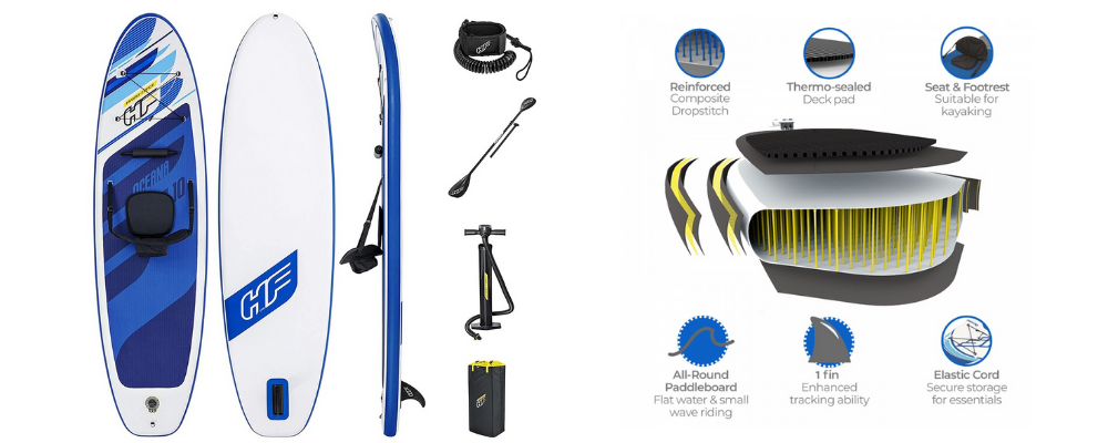 hydroforce oceana stand up paddleboard sup set