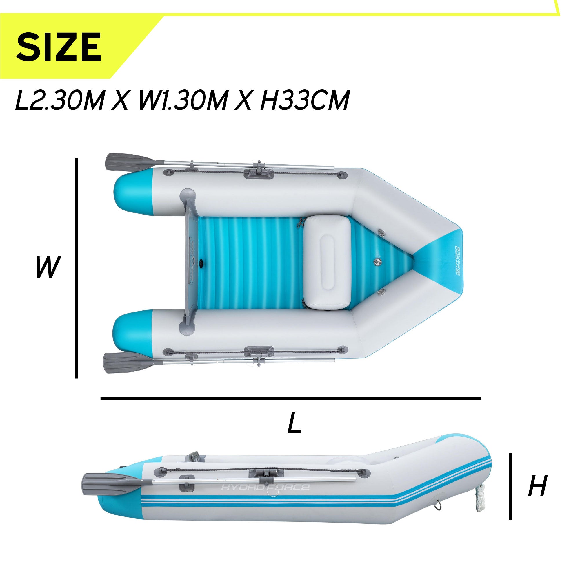 Bestway 2 Person Inflatable Speed Boat Set