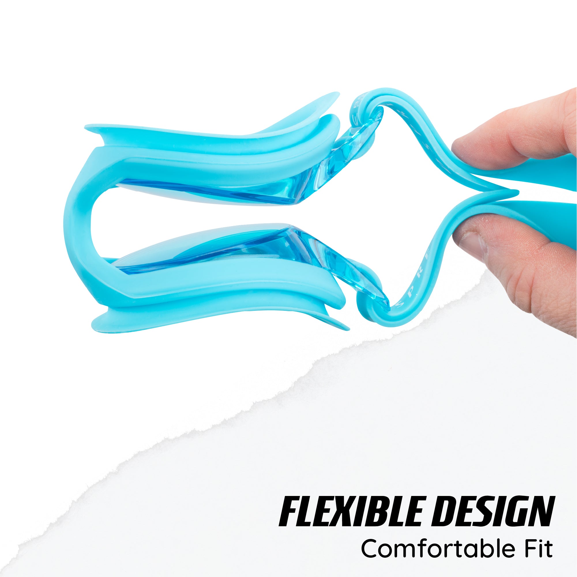 Adult Race Swim Goggles - Blue