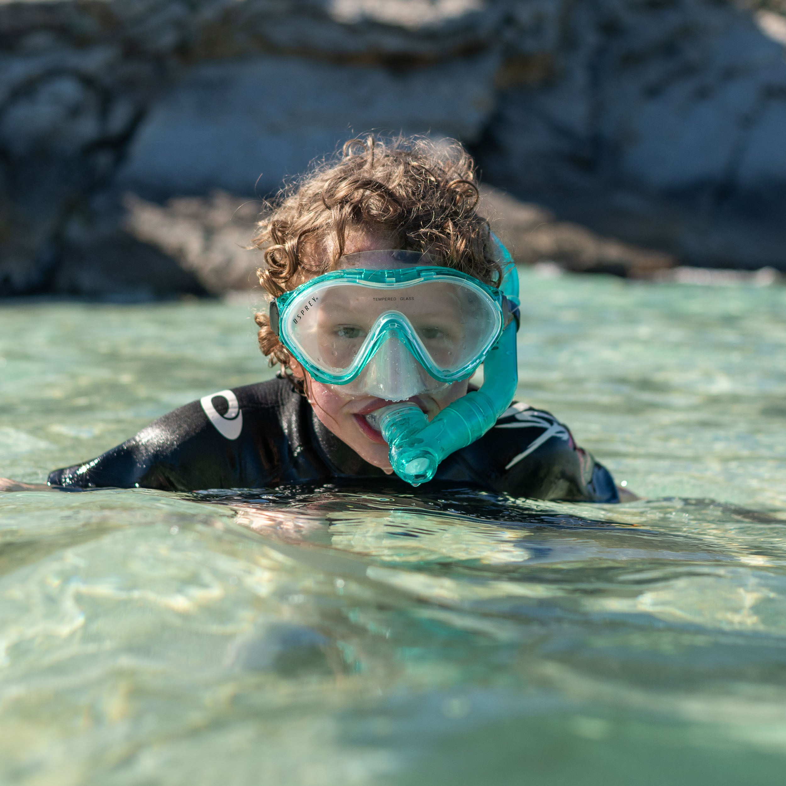 Junior Snorkel Set - Aqua