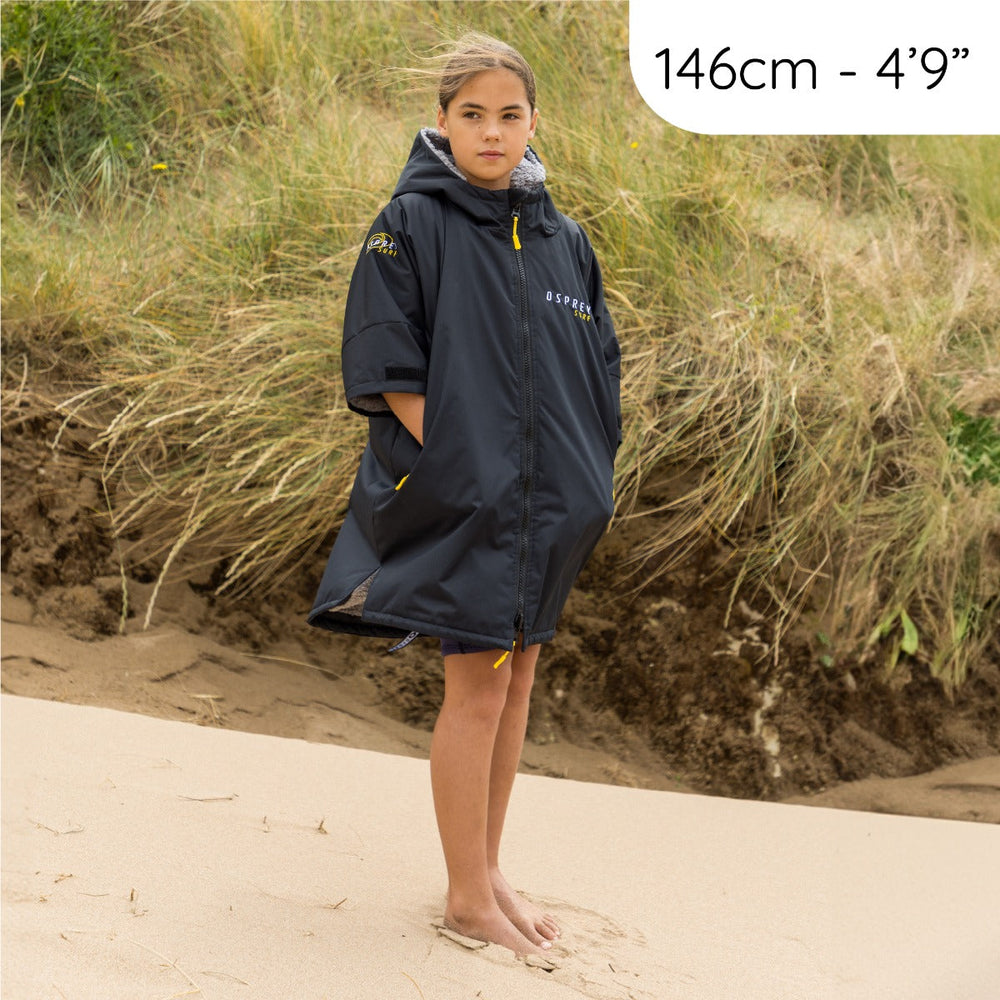 Changing Robe Children Kids Changing Robe - Black | Surf Accessories | Osprey