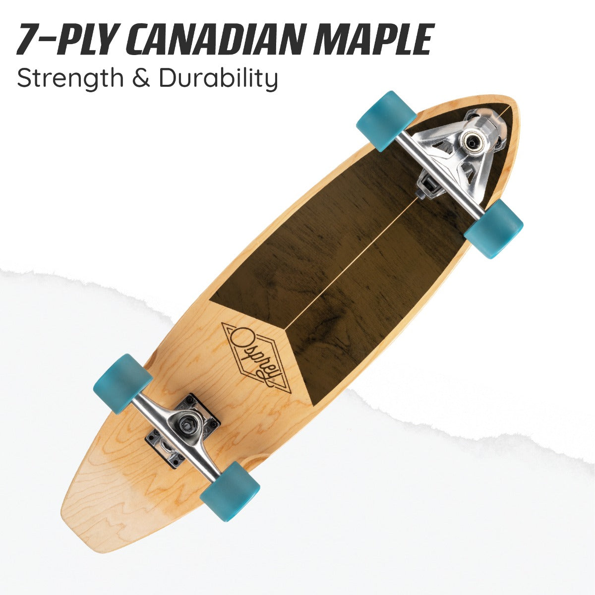 29" Cruiser Skateboard - Segment Carve Board