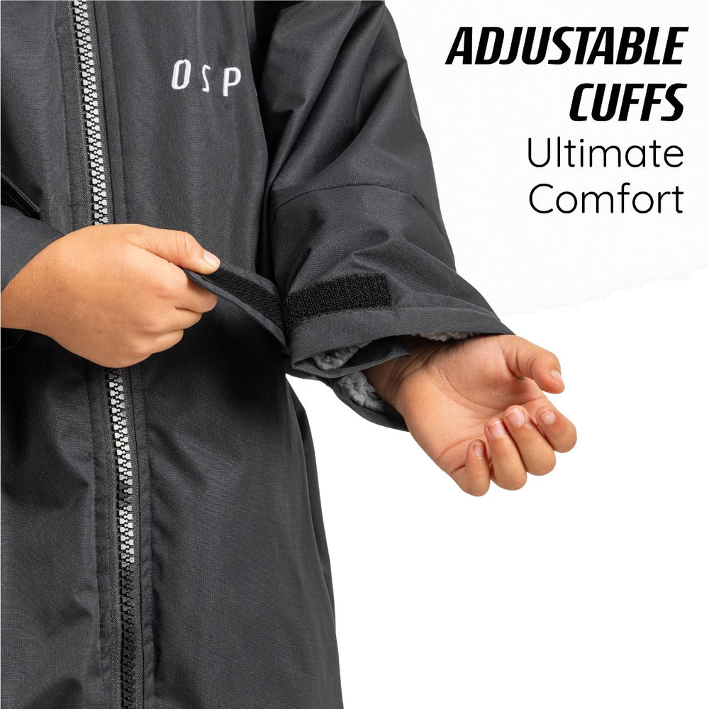 Kids Changing Robe - Black | Surf Accessories | Osprey
