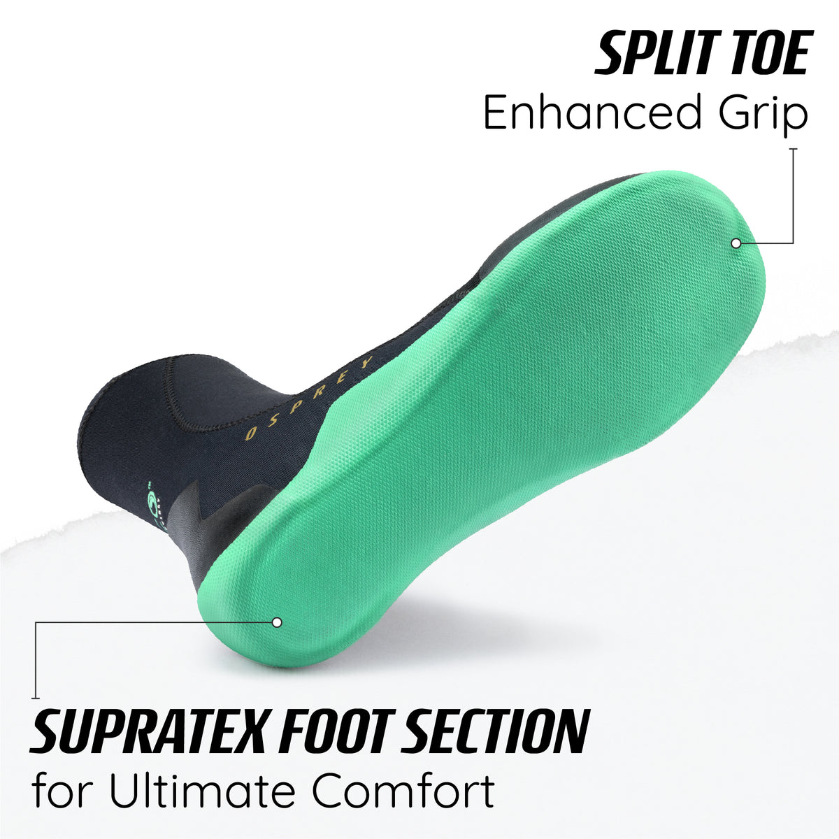 Source Shoes Source Eco 3mm Wetsuit Boots - Black | Osprey