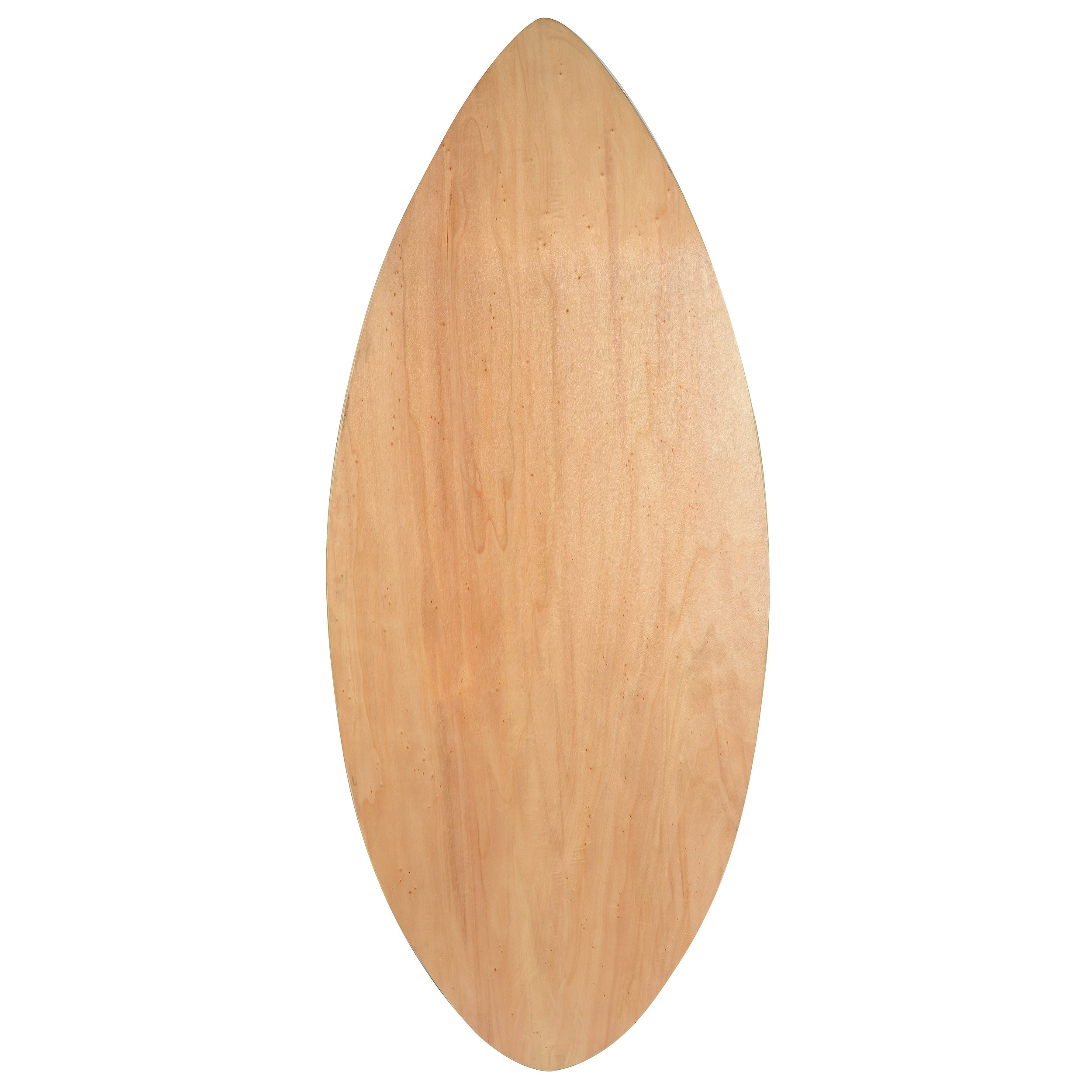 Bottom view of the Osprey Skimboard, designed for smooth gliding on water