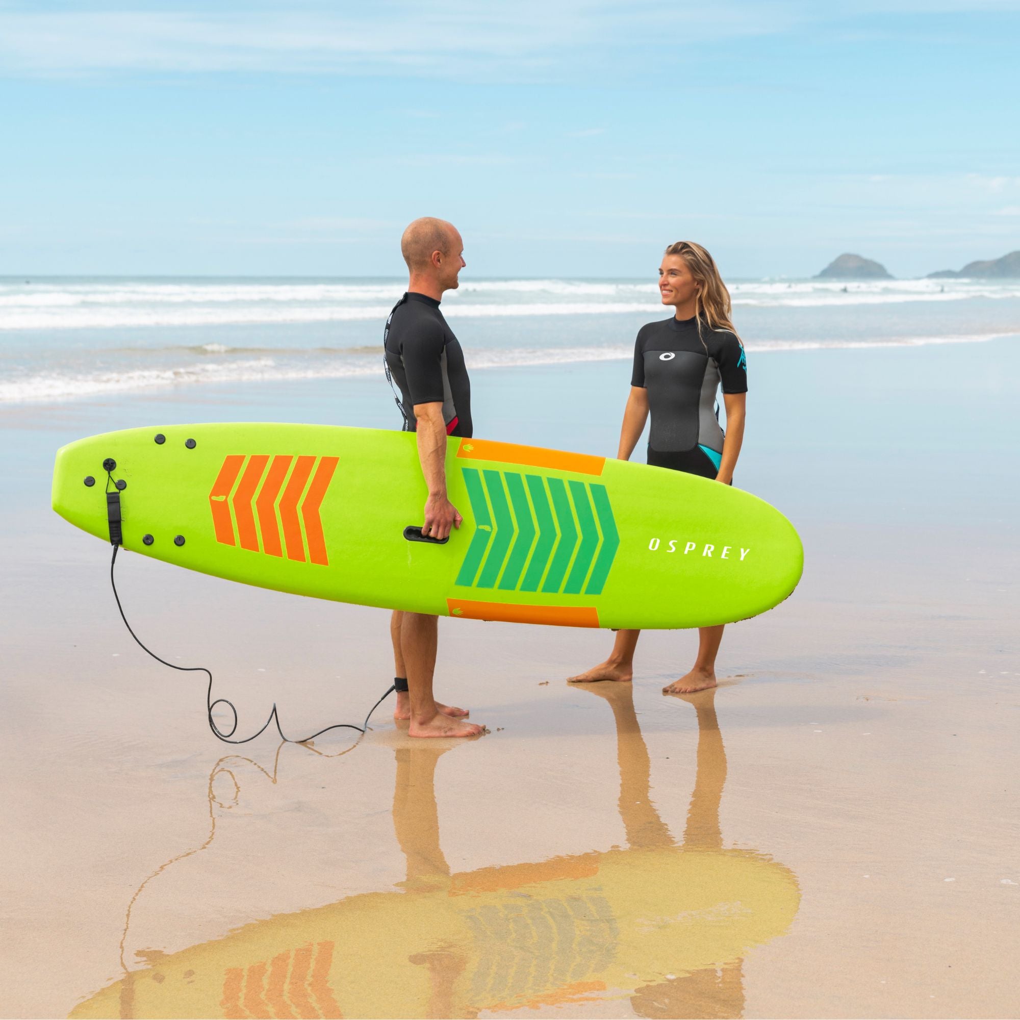 7ft 2in Foam Surfboard - Learn To Surf