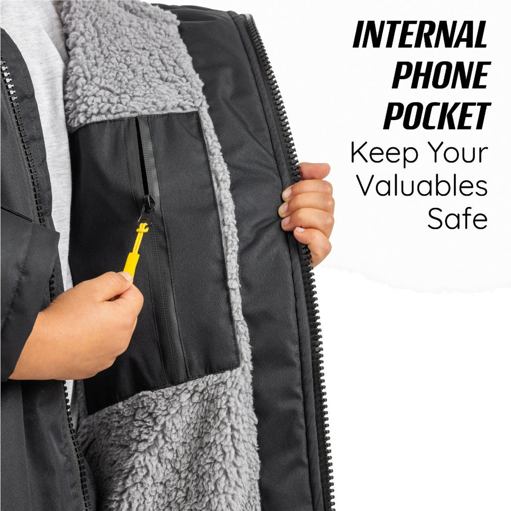 Kids Changing Robe - Black | Surf Accessories | Osprey