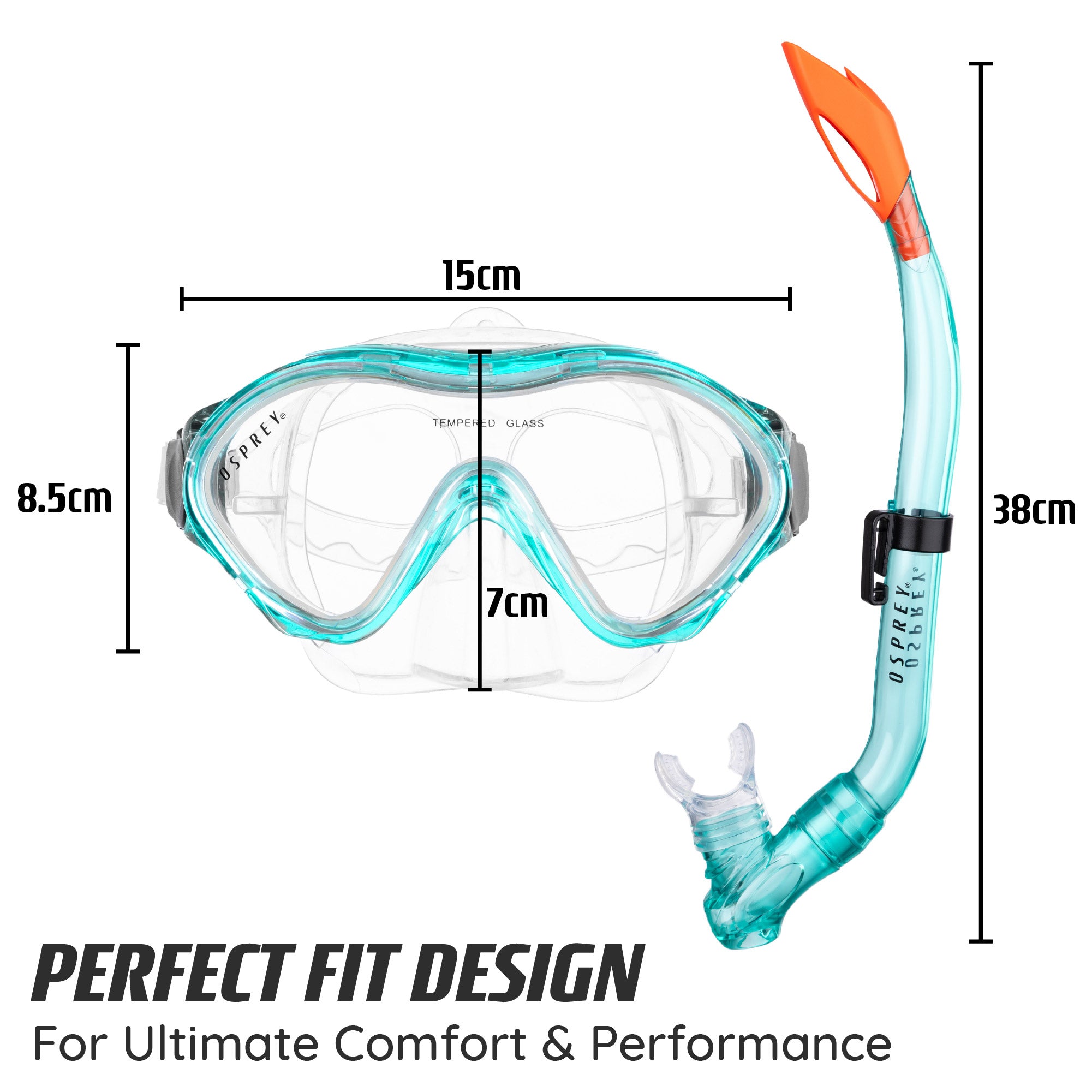 Junior Snorkel Set - Aqua
