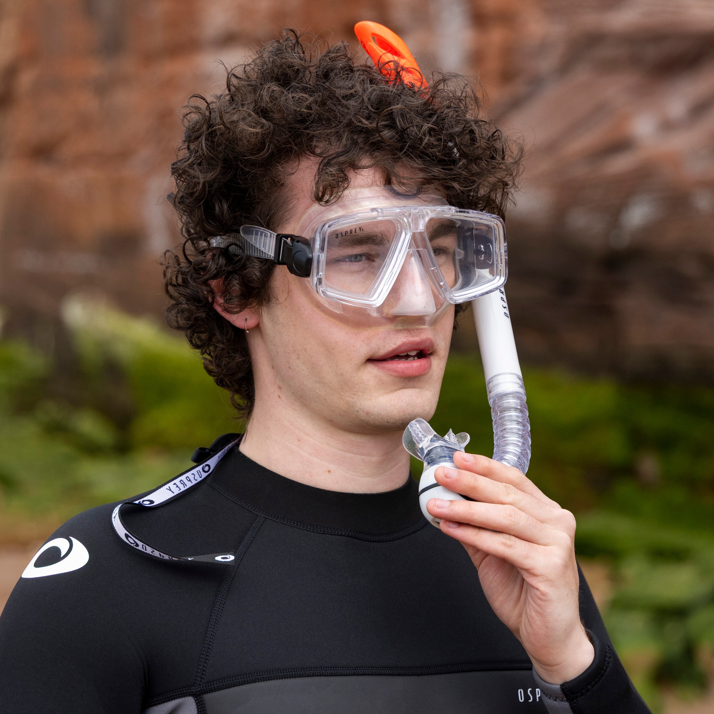 Adult Split Lens Snorkel Set - Clear