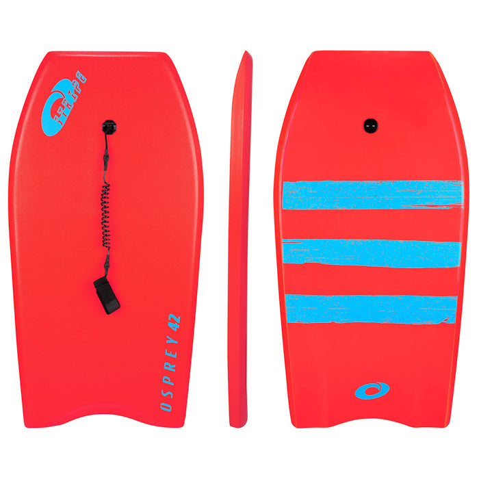 Osprey Shatter Bodyboard Mixte 101,6 Cm - Planche De Body Surf Avec Laisse