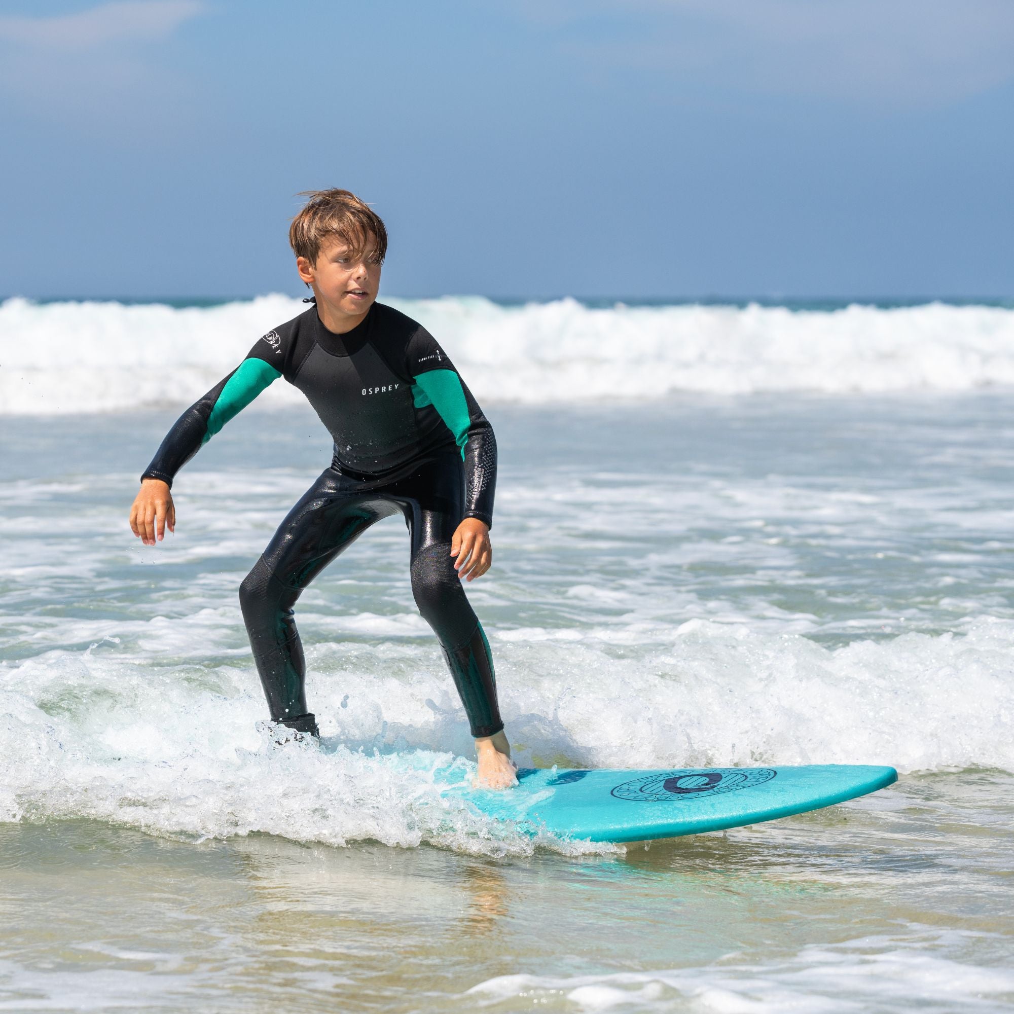 5ft 8in Foam Surfboard - Mint