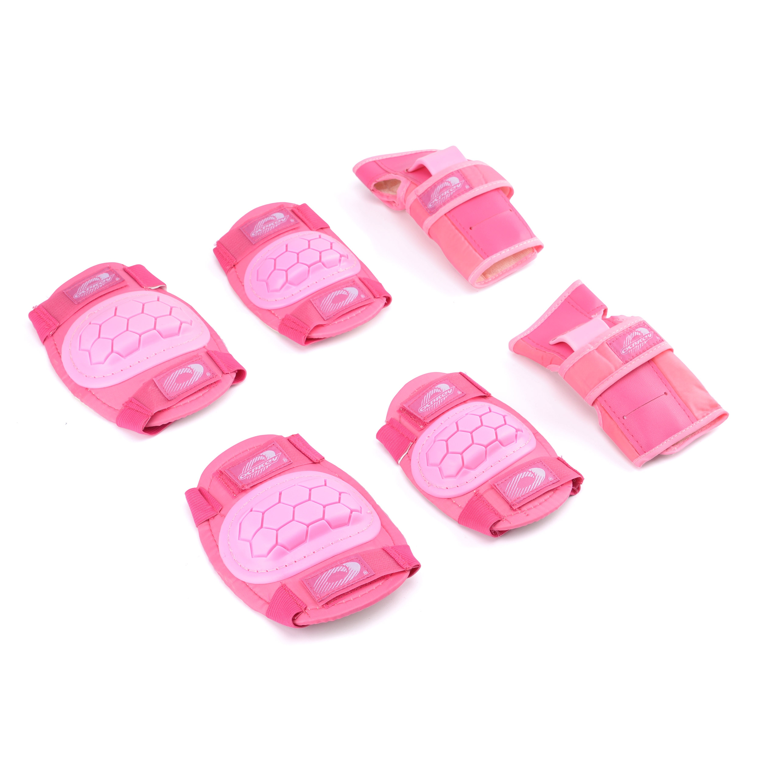 An image of Skate Pad Set 6 Pieces Knee Elbow & Wrist Set - Pink M | | Osprey Action Sports ...