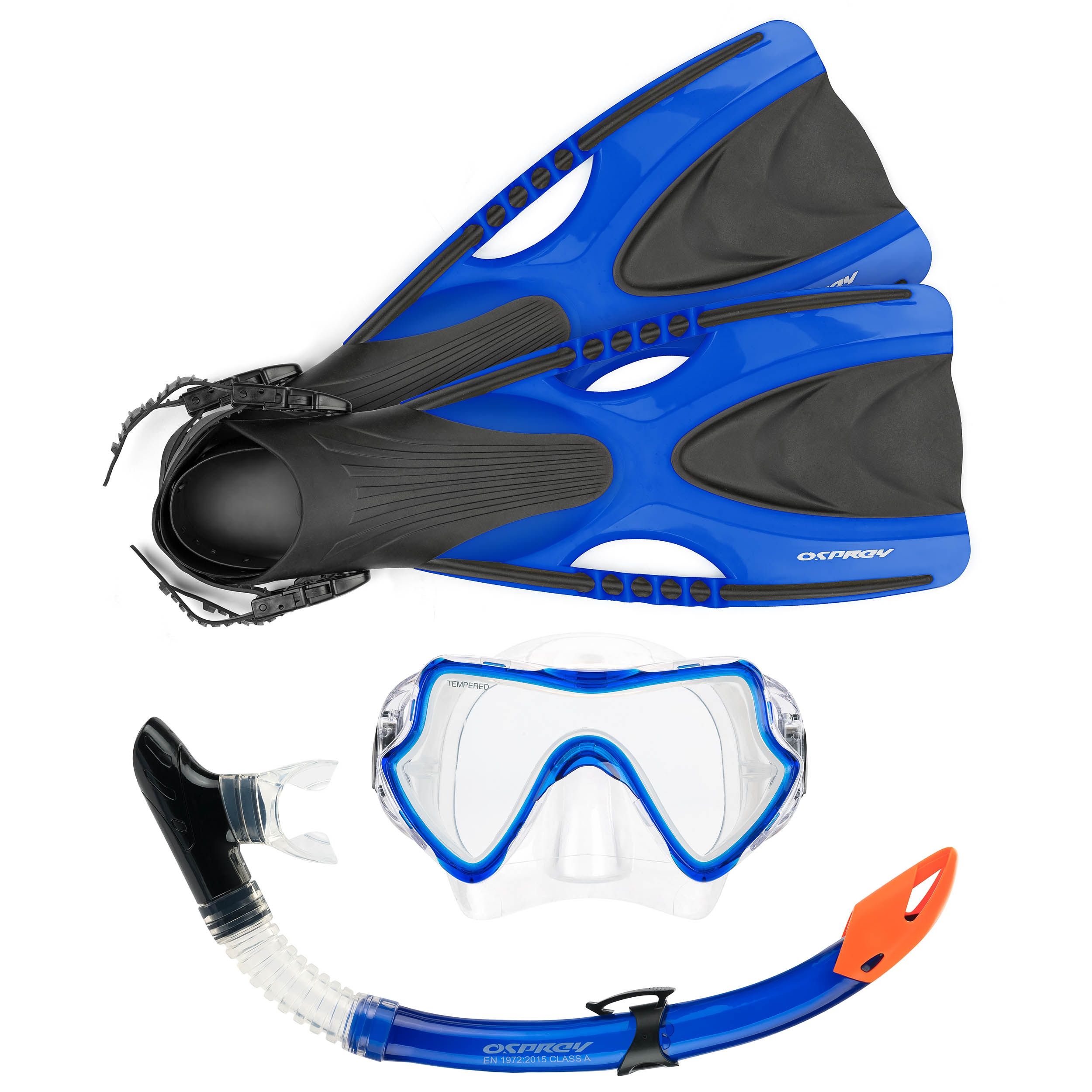 NEW Large Adult Snorkel and Diving Set Flipper Size: UK: 8.5-12.5/ 43-47 