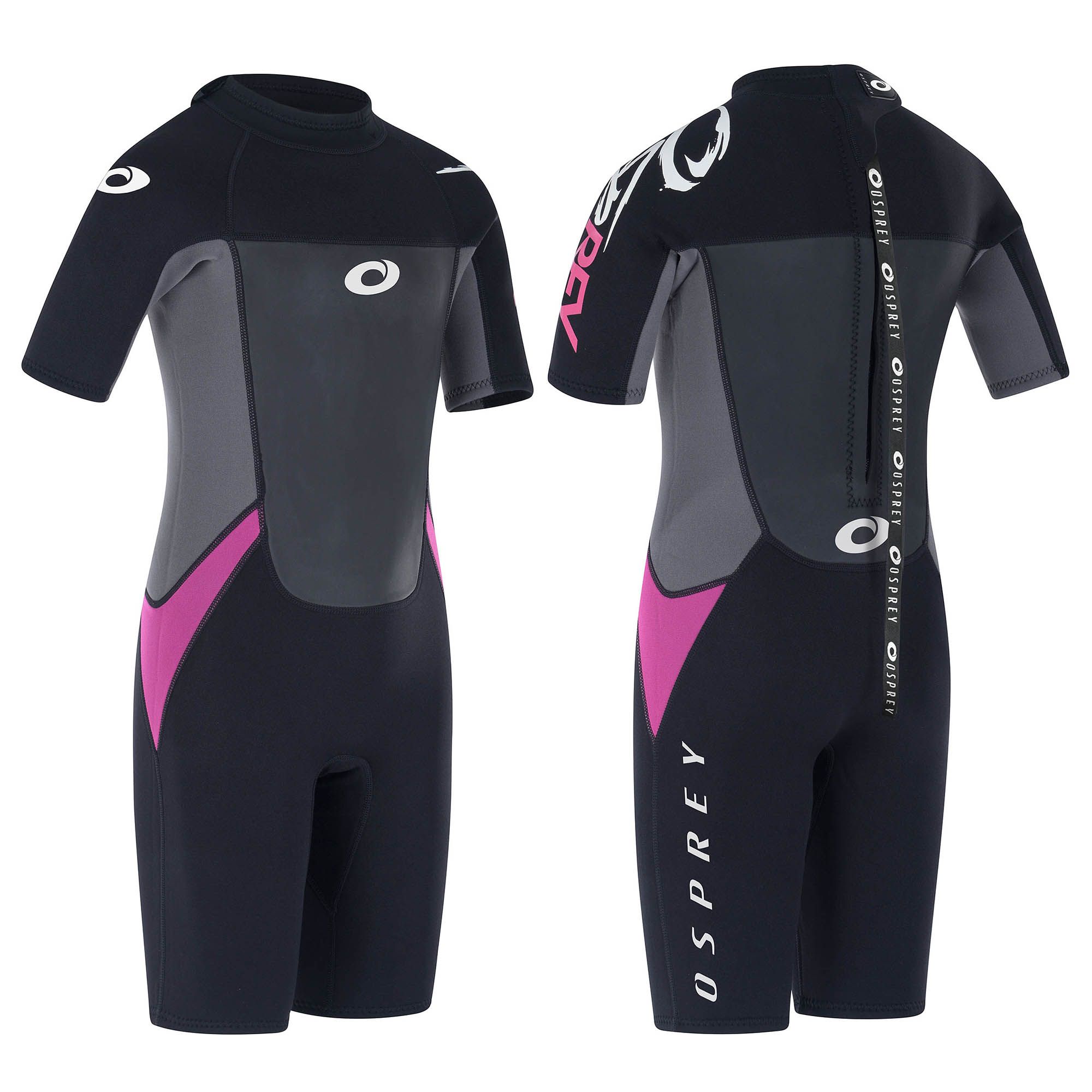 for Boys and Girls Osprey Toddlers 3 mm Shorty Summer Kids Wetsuit with SPF 50 Multiple Colours 