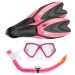 Junior Snorkel Set with Flippers - Pink