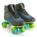 Mid Top Roller Skate Raver - Green/Blue
