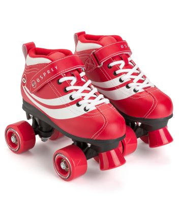 Disco Quad Roller Skates - Red