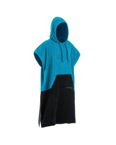 Adult Hooded Towel Poncho - Blue