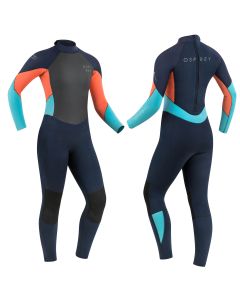 WOMENS 5MM ZERO FULL LENGTH WETSUIT - CORAL