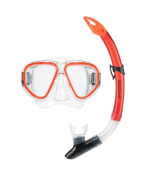 OSPREY ADULTS MASK AND SNORKEL SET - RED