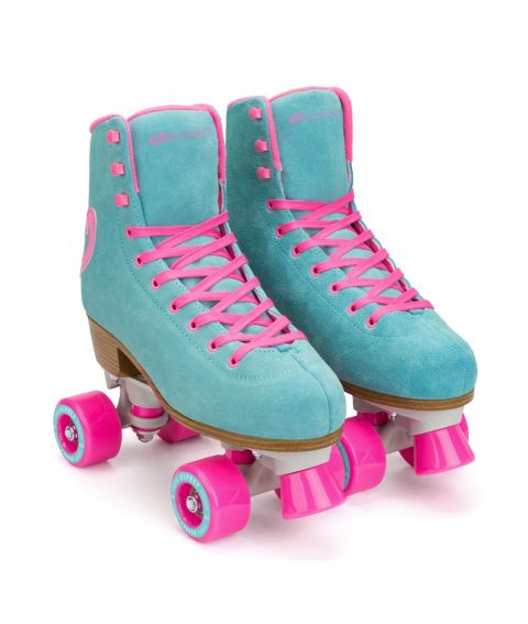 High Quad Roller Skates - Pink