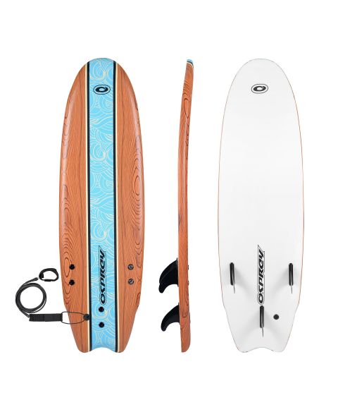 6ft Foam Surfboard- Wood