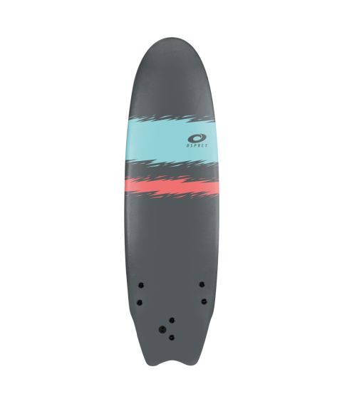 6FT FOAM SURFBOARD- JAGGED STRIPE