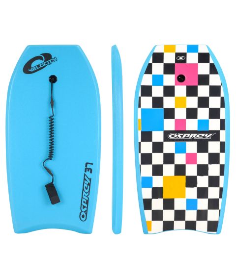 Osprey Stx Bodyboard with Leash Boogie Board for Kids and Adults 