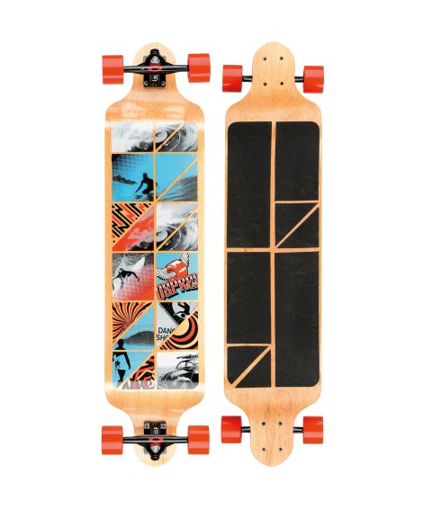 41" Twin Tip Longboard Skateboard - Cube