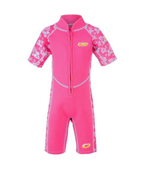 Infants Hibiscus 2mm Shorty Wetsuit - Pink