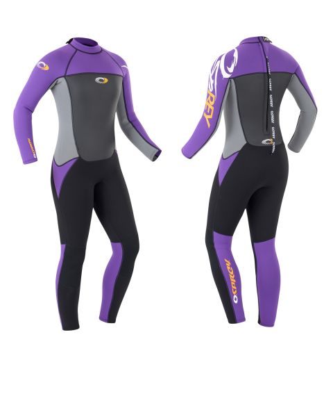Womens 3mm Origin Full Length Wetsuit - Purple